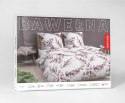 Pościel bawełniana 140x200 biała pudrowa liście 5107 B z jedną poszewką Bawełna 32 Pościel bawełniana 140x200 biała pudrowa liście 5107 B z jedną poszewką Bawełna 32