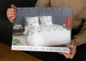 Pościel bawełniana 180x200 biała szara błękitna kwiaty 4462 B bawełna 40 Pościel bawełniana 180x200 biała szara błękitna kwiaty 4462 B bawełna 40