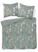 Pościel bawełniana 220x200 zielona ciemna biała kwiatki 5250 B Bawełna 48 Pościel bawełniana 220x200 zielona ciemna biała kwiatki 5250 B Bawełna 48