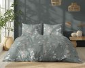 Pościel bawełniana 220x200 zielona ciemna biała kwiatki 5250 B Bawełna 48 Pościel bawełniana 220x200 zielona ciemna biała kwiatki 5250 B Bawełna 48