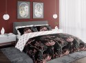 Pościel satynowa 160x200 Pure Sateen 010 czarna pudrowa kwiaty Faro Pościel satynowa 160x200 Pure Sateen 010 czarna pudrowa kwiaty Faro