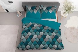 Pościel satynowa 220x200 Orientalna mozaika turkusowa 5226 A Home Satin 41