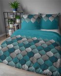 Pościel satynowa 220x200 Orientalna mozaika turkusowa 5226 A Home Satin 41