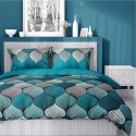 Pościel satynowa 220x200 Orientalna mozaika turkusowa 5226 A Home Satin 41