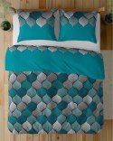 Pościel satynowa 220x200 Orientalna mozaika turkusowa 5226 A Home Satin 41