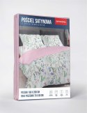 Pościel z mikrosatyny 160x200 biała różowa wielokolorowa kwiaty paprocie 5352 A Micro 57 Pościel z mikrosatyny 160x200 biała różowa wielokolorowa kwiaty paprocie 5352 A Micro 57