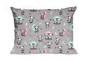 Poszewka bawełniana 40x60 670K pandy szara kolorowa Kids 24 Poszewka bawełniana 40x60 670K pandy szara kolorowa Kids 24