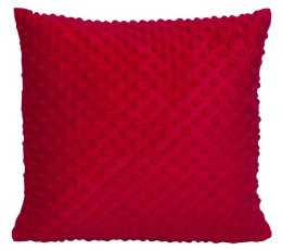 Poszewka dekoracyjna 40x40 Minky czerwona 7