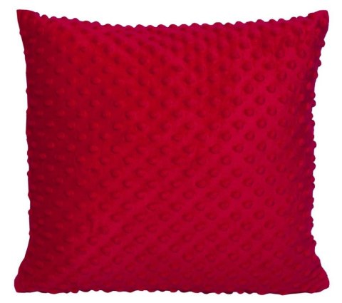 Poszewka dekoracyjna 40x40 Minky czerwona 7 Poszewka dekoracyjna 40x40 Minky czerwona 7