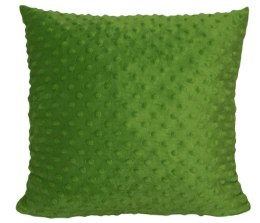 Poszewka dekoracyjna 40x40 Minky zielona ciemna 17