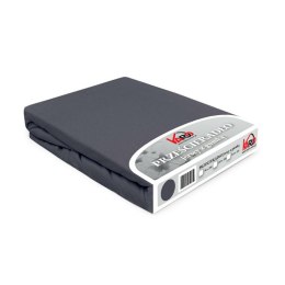 Prześcieradło jersey z gumką 140x200 antracytowe 041 Constance KARO