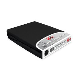 Prześcieradło jersey z gumką 140x200 czarne 027 Constance KARO