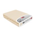 Prześcieradło jersey z gumką 160x200 beżowe jasne 047 Constance KARO Prześcieradło jersey z gumką 160x200 beżowe jasne 047 Constance KARO