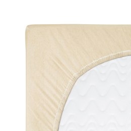 Prześcieradło jersey z gumką 160x200 beżowe jasne 047 Constance KARO