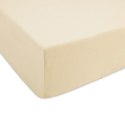 Prześcieradło jersey z gumką 160x200 beżowe jasne 047 Constance KARO Prześcieradło jersey z gumką 160x200 beżowe jasne 047 Constance KARO