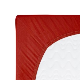 Prześcieradło jersey z gumką 160x200 czerwone 029 Constance KARO