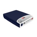 Prześcieradło jersey z gumką 160x200 granatowe 026 Constance KARO Prześcieradło jersey z gumką 160x200 granatowe 026 Constance KARO