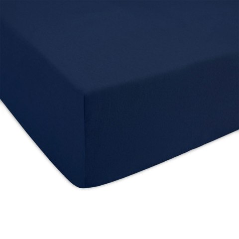 Prześcieradło jersey z gumką 160x200 granatowe 026 Constance KARO Prześcieradło jersey z gumką 160x200 granatowe 026 Constance KARO