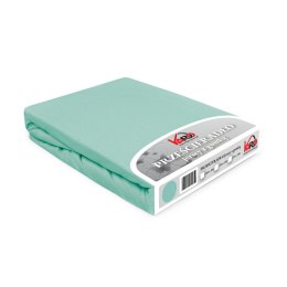 Prześcieradło jersey z gumką 160x200 turkusowe jasne 045 Constance KARO