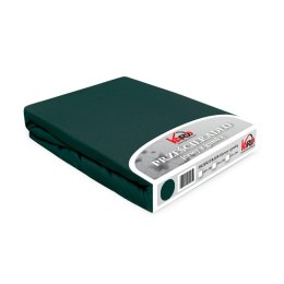 Prześcieradło jersey z gumką 160x200 zielone butelkowe 036 Constance KARO