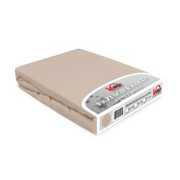Prześcieradło jersey z gumką 180x200 beżowe 018 Constance KARO