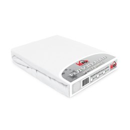 Prześcieradło jersey z gumką 180x200 białe 001 Constance KARO