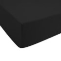Prześcieradło jersey z gumką 180x200 czarne 027 Constance KARO Prześcieradło jersey z gumką 180x200 czarne 027 Constance KARO