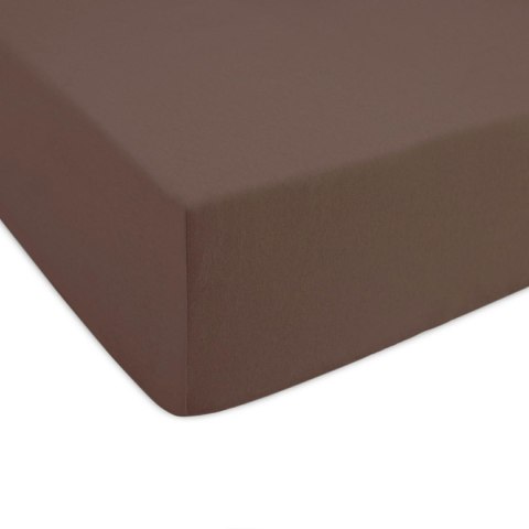 Prześcieradło jersey z gumką 180x200 czekoladowe 030 Constance KARO Prześcieradło jersey z gumką 180x200 czekoladowe 030 Constance KARO