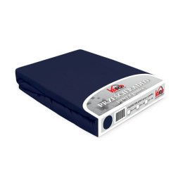Prześcieradło jersey z gumką 180x200 granatowe 026 Constance KARO