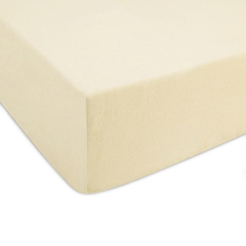 Prześcieradło jersey z gumką 180x200 kremowe 019 Constance KARO Prześcieradło jersey z gumką 180x200 kremowe 019 Constance KARO
