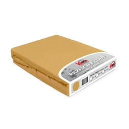 Prześcieradło jersey z gumką 180x200 musztardowe 042 Constance KARO