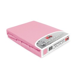 Prześcieradło jersey z gumką 180x200 różowe jasne 005 Constance KARO
