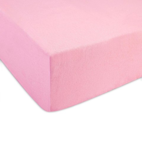 Prześcieradło jersey z gumką 180x200 różowe jasne 005 Constance KARO Prześcieradło jersey z gumką 180x200 różowe jasne 005 Constance KARO
