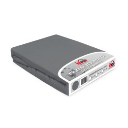 Prześcieradło jersey z gumką 180x200 szare 037 Constance KARO