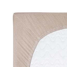 Prześcieradło jersey z gumką 220x200 beżowe 018 Constance KARO
