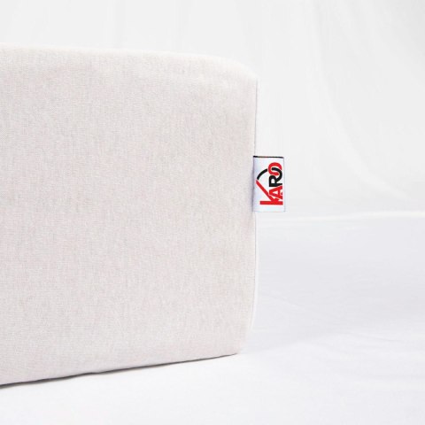 Prześcieradło jersey z gumką 220x200 białe 001 Constance KARO Prześcieradło jersey z gumką 220x200 białe 001 Constance KARO