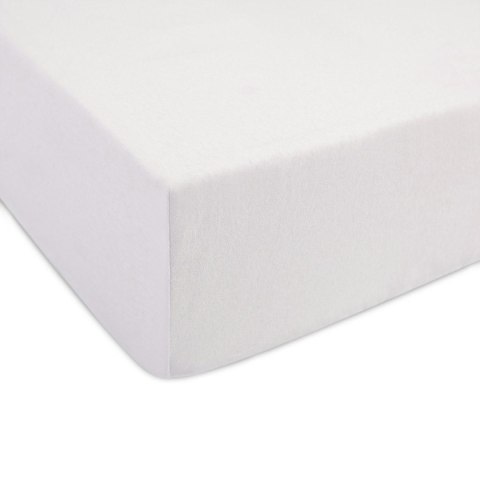 Prześcieradło jersey z gumką 220x200 białe 001 Constance KARO Prześcieradło jersey z gumką 220x200 białe 001 Constance KARO