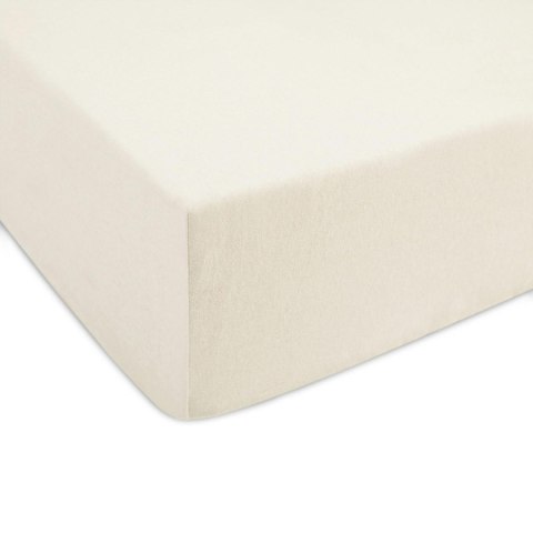 Prześcieradło jersey z gumką 220x200 ecru 022 Constance KARO Prześcieradło jersey z gumką 220x200 ecru 022 Constance KARO
