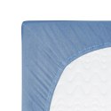 Prześcieradło jersey z gumką 220x200 niebieskie 009 Constance KARO Prześcieradło jersey z gumką 220x200 niebieskie 009 Constance KARO