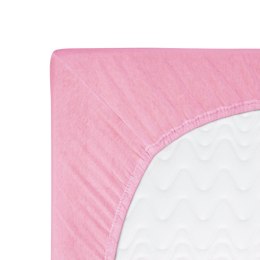 Prześcieradło jersey z gumką 220x200 różowe jasne 005 Constance KARO