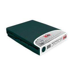 Prześcieradło jersey z gumką 90x200 zielone butelkowe 036 Constance KARO