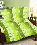 Pościel z kory 140x200 wzór 95/1 Zielone księżyce na guziki 100% bawełna gruba Pościel z kory 140x200 wzór 95/1 Zielone księżyce na guziki 100% bawełna gruba