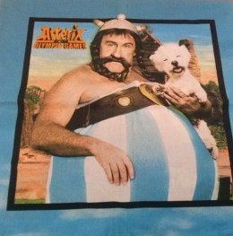 Poszewka bawełniana 40x40 Asterix Obelix i Idefix Olympic Games 1107