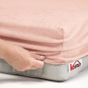 Prześcieradło frotte z gumką 60x120 łososiowe 006 grube 200g/m2 KARO Prześcieradło frotte z gumką 60x120 łososiowe 006 grube 200g/m2 KARO