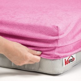 Prześcieradło frotte z gumką 60x120 różowe 020 grube 200g/m2 KARO