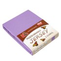 Prześcieradło jersey z gumką 200x220 fioletowe 022 grube 150g/m2 KARO Prześcieradło jersey z gumką 200x220 fioletowe 022 grube 150g/m2 KARO