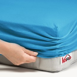 Prześcieradło jersey z gumką 60x120 turkusowe 080 grube 150g/m2 KARO