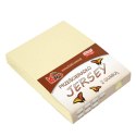 Prześcieradło jersey z gumką 70x140 kremowe 003 grube 150g/m2 KARO Prześcieradło jersey z gumką 70x140 kremowe 003 grube 150g/m2 KARO