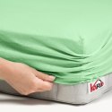 Prześcieradło jersey z gumką 70x140 seledynowe 012 grube 150g/m2 KARO Prześcieradło jersey z gumką 70x140 seledynowe 012 grube 150g/m2 KARO