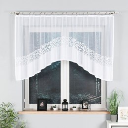 DANIELA Firanka żakardowa gotowa, szerokość 300 x wysokość 110cm, kolor 001 biały 017788/FBL/001/300110/1